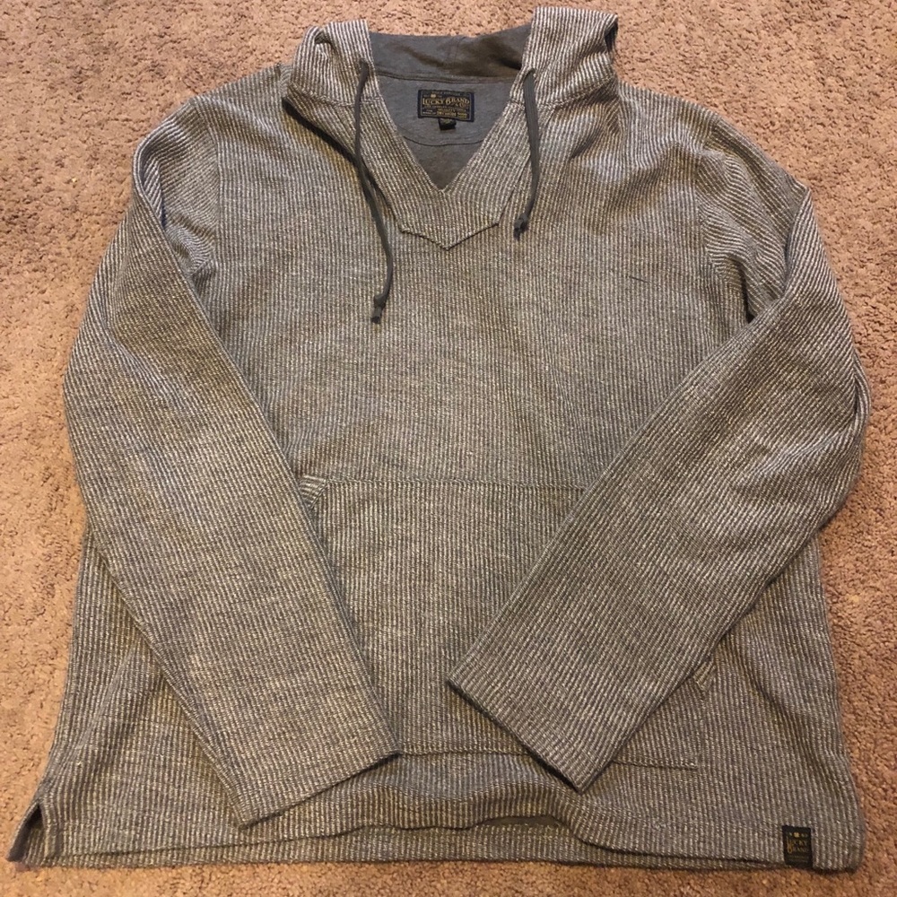Men’s Lucky Brand poncho with hood